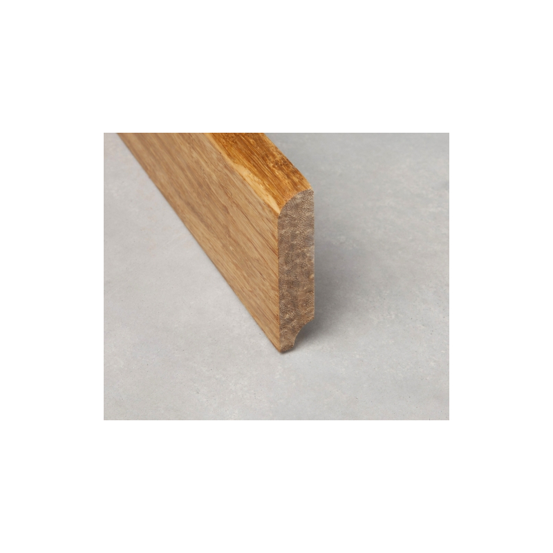 Plinthe massive vernie - densifié naturel 1830x68x15 mm - Moulures