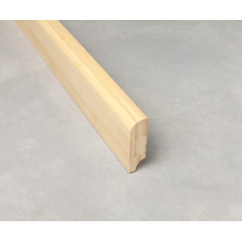 Plinthe massive vernie - horizontal naturel 2000x50x15 mm - Moulures