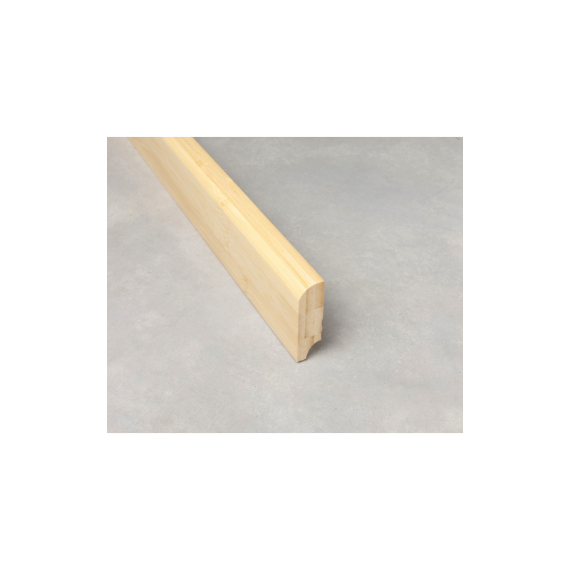 Plinthe massive vernie - horizontal naturel 2000x50x15 mm - Moulures