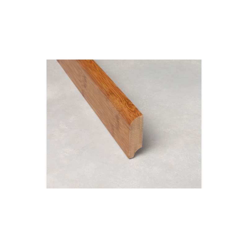 Plinthe massive vernie - horizontal caramel 2000x50x15 mm - Moulures